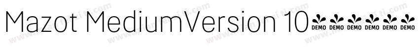 Mazot MediumVersion 10字体转换